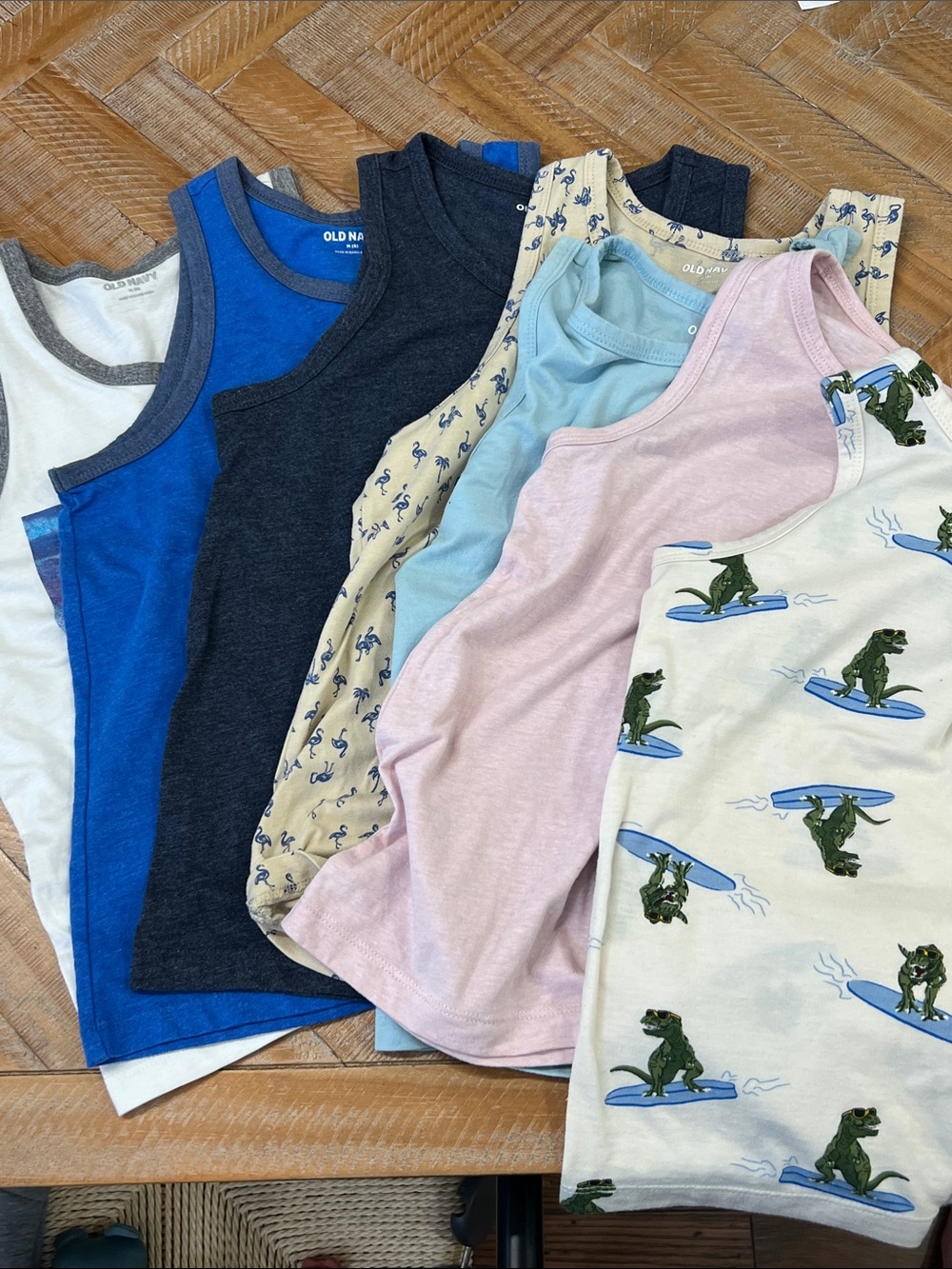 Old Navy Kids Tank Tops - Mixed Colors (Blue, Pink, Cream, Navy)